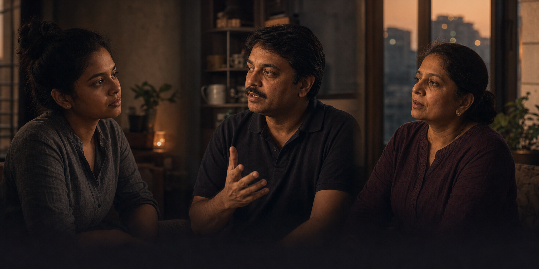 Three research participants sharing their experiences in warm home settings